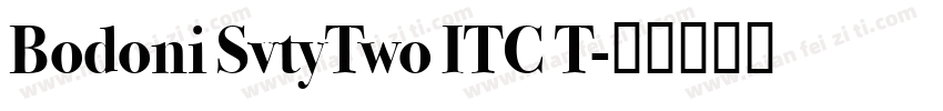 Bodoni SvtyTwo ITC T字体转换